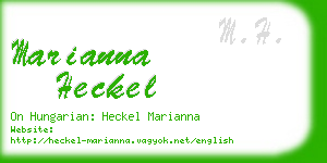 marianna heckel business card